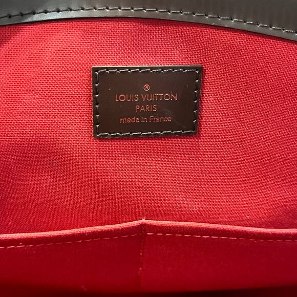 LOUIS VUITTON Verona GM Damier Ebene Canvas Shoulder Bag - Picture 9 of 14